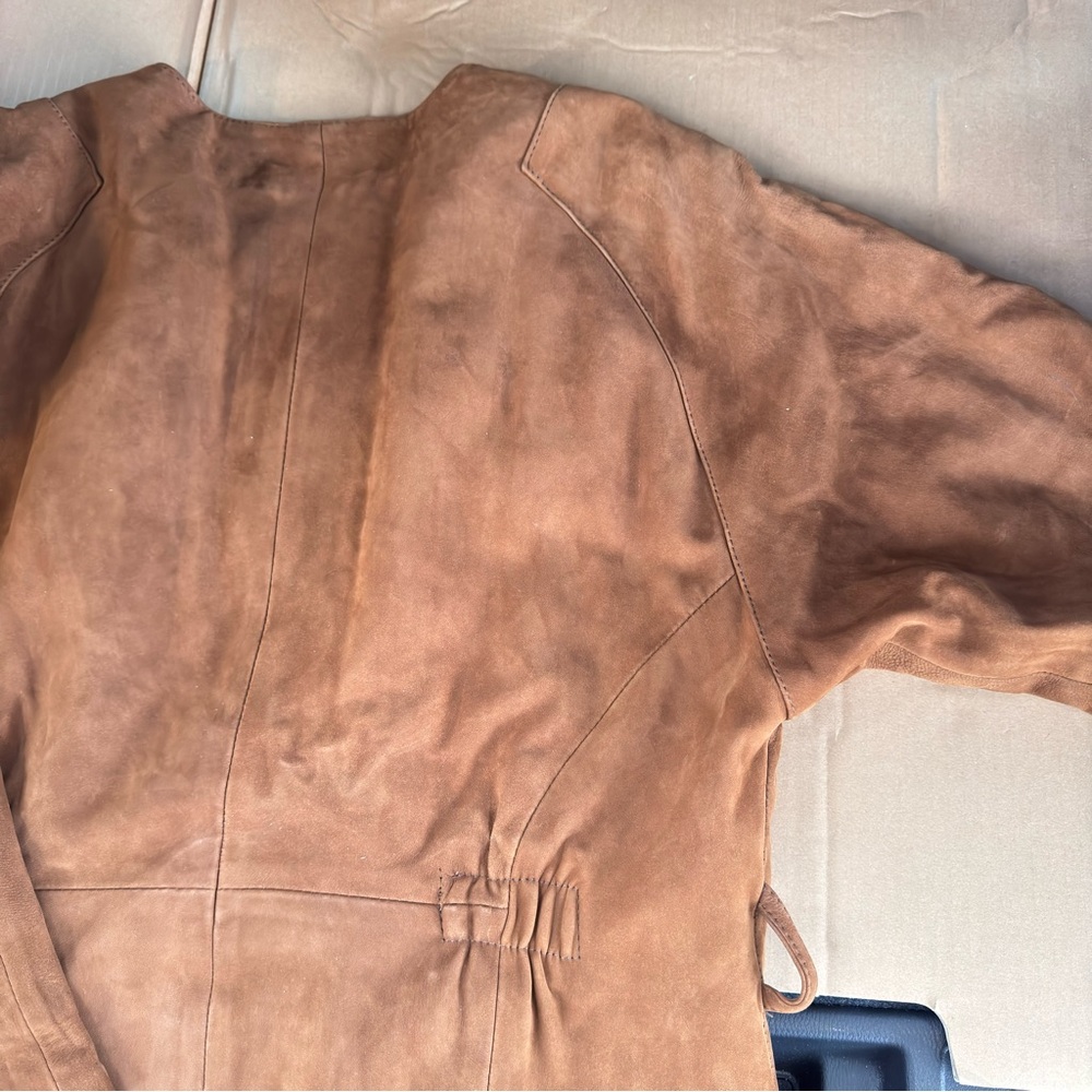Y2K Vintage Brown Suede women’s Jacket size M - Picture 14 of 14